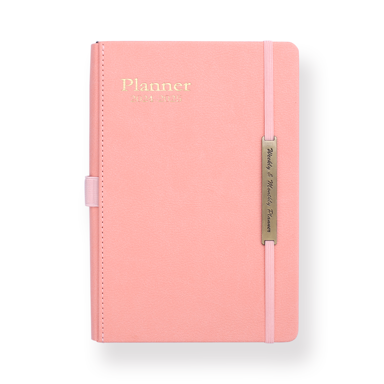 2024 Leather Type Planner - Pink