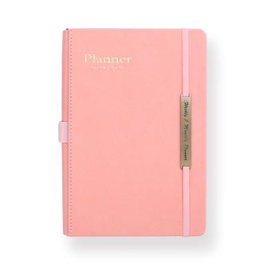 2024 Leather Type Planner - Pink - Stationery Pal