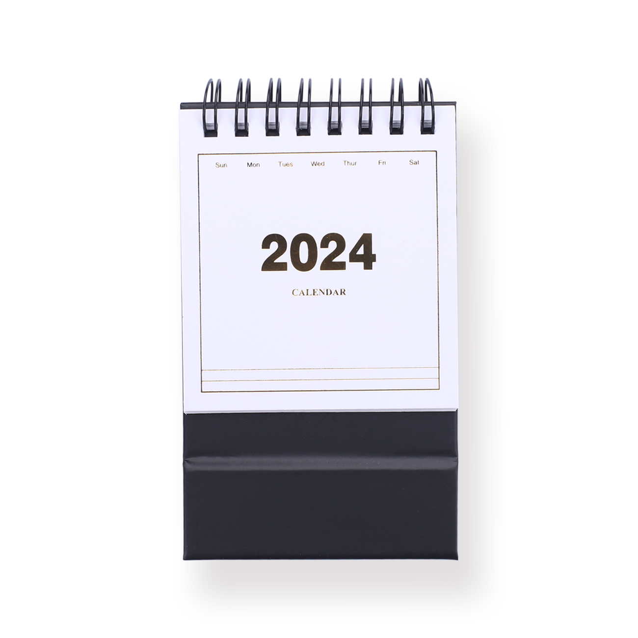 2024 Mini Desk Calendar - Black & White - Stationery Pal