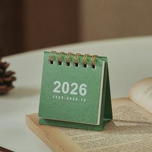 2026 Calendars & Wooden Date Stamps – Aesthetic Desk Calendar Collection