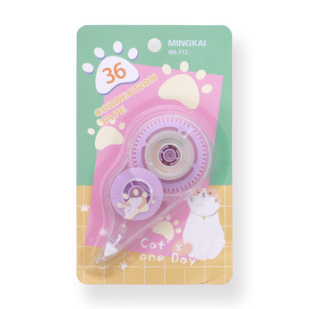 Cat Correction Tape - Purple - Stationery Pal