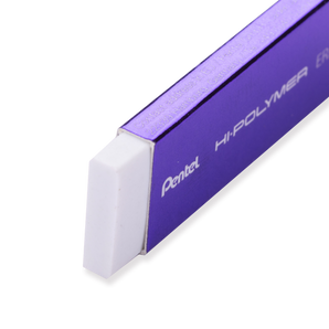 Pentel Slim Hi-Polymer Eraser - Metallic Purple - Stationery Pal