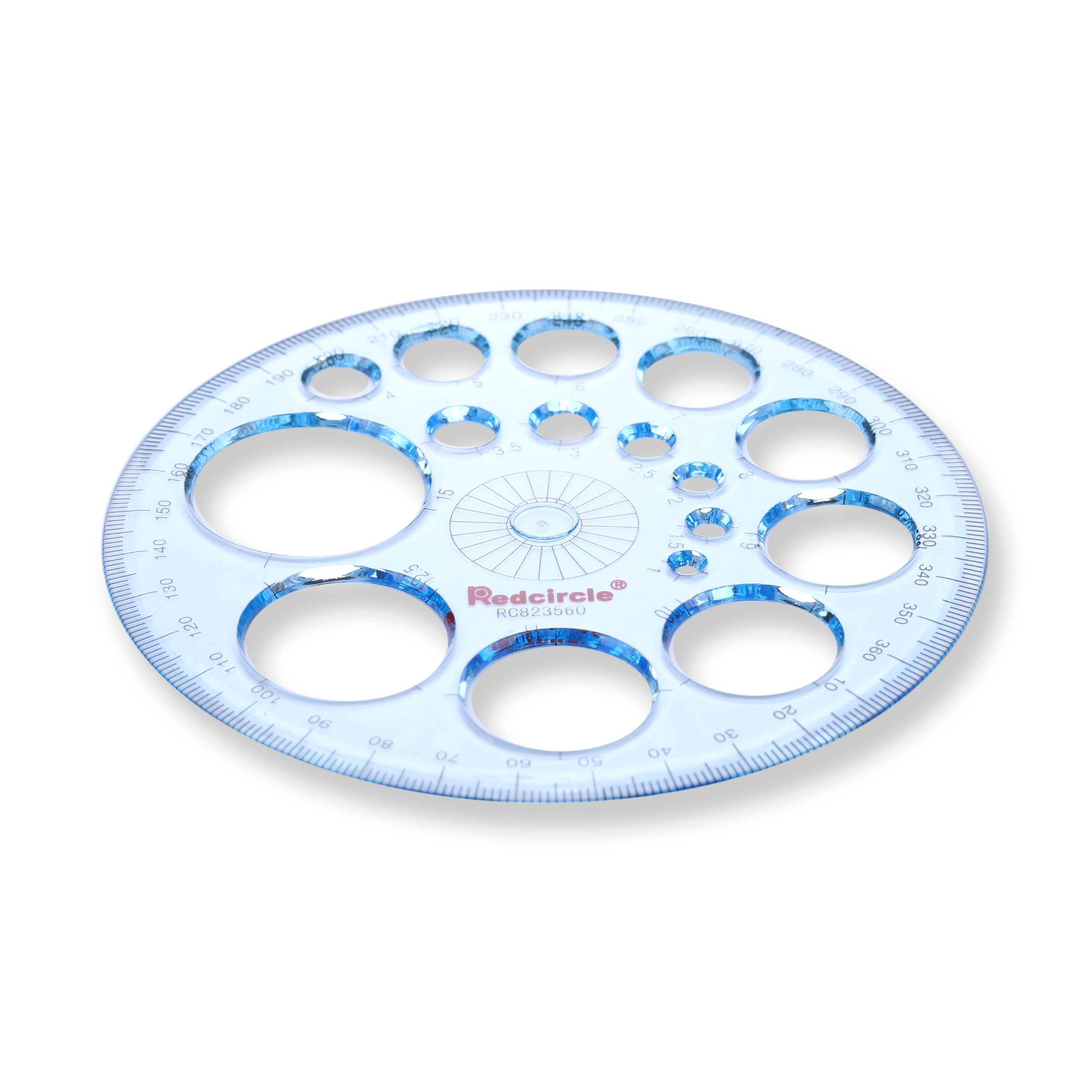 360 Degree Full-round Protractor - Blue — Stationery Pal