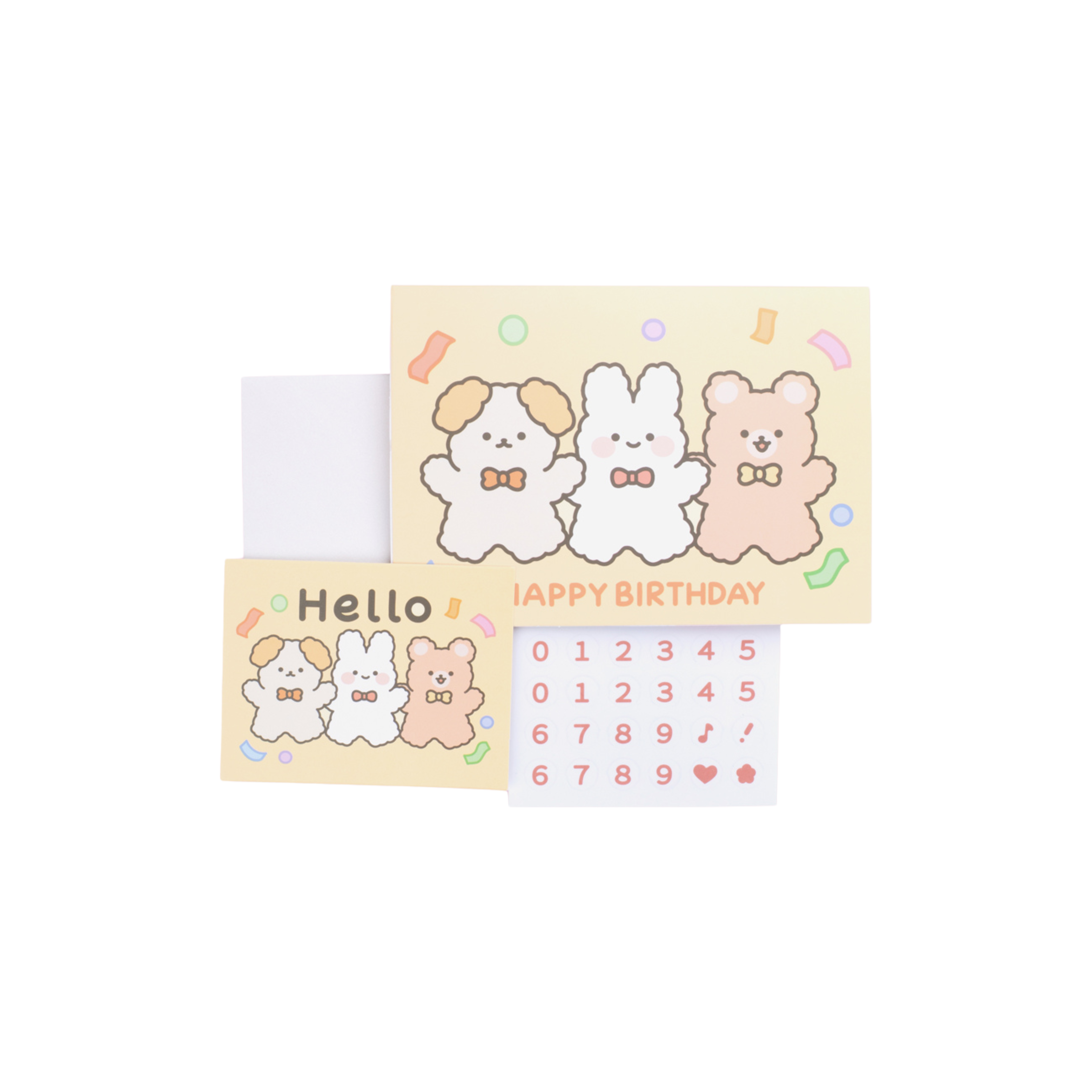 3D Birthday Greeting Card - Bear - Stationery Pal