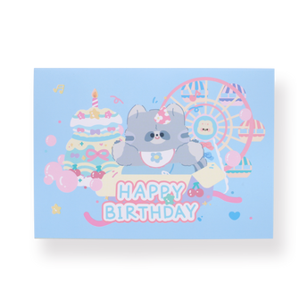 3D Birthday Greeting Card - Blue - Stationery Pal