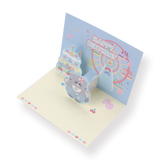 3D Birthday Greeting Card - Blue - Stationery Pal