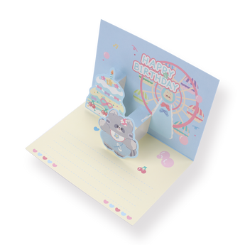 3D Birthday Greeting Card - Blue - Stationery Pal