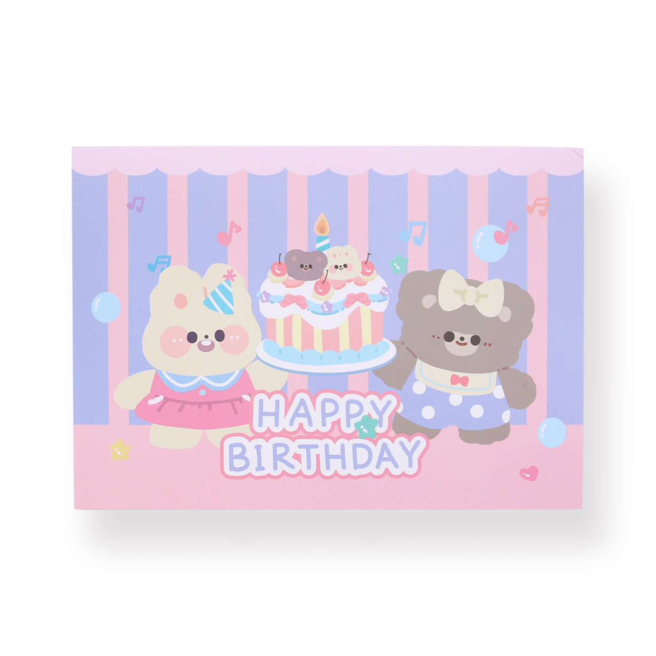 3D Birthday Greeting Card - Purple - Stationery Pal