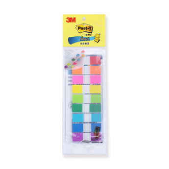 3M Post-it Fluorescence Sticky Index Tabs - 9 Color Set - Stationery Pal