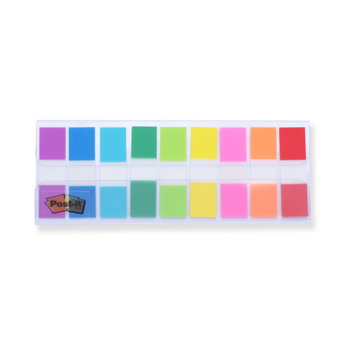 3M Post-it Fluorescence Sticky Index Tabs - 9 Color Set - Stationery Pal