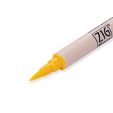 Kuretake Zig Brushables Brush Pen - Pure Yellow 050 - Stationery Pal