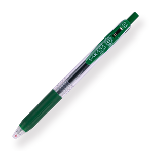 Zebra Sarasa Clip Gel Pen - 0.5 mm - Viridian Green - Stationery Pal