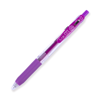 Zebra Sarasa Clip Gel Pen - 0.5 mm - Purple - Stationery Pal