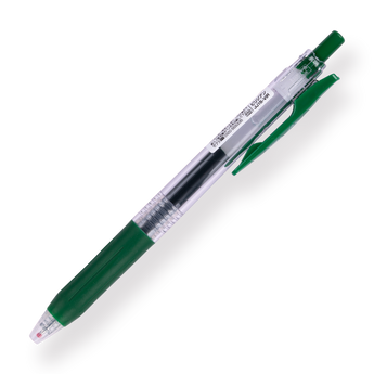 Zebra Sarasa Clip Gel Pen - 0.5 mm - Viridian Green - Stationery Pal