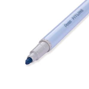 Pentel Fitline Double-Sided Highlighter - Chisel/Fine Tip - Pastel Blue