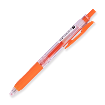 Zebra Sarasa Clip Gel Pen - 0.5 mm - Red Orange - Stationery Pal