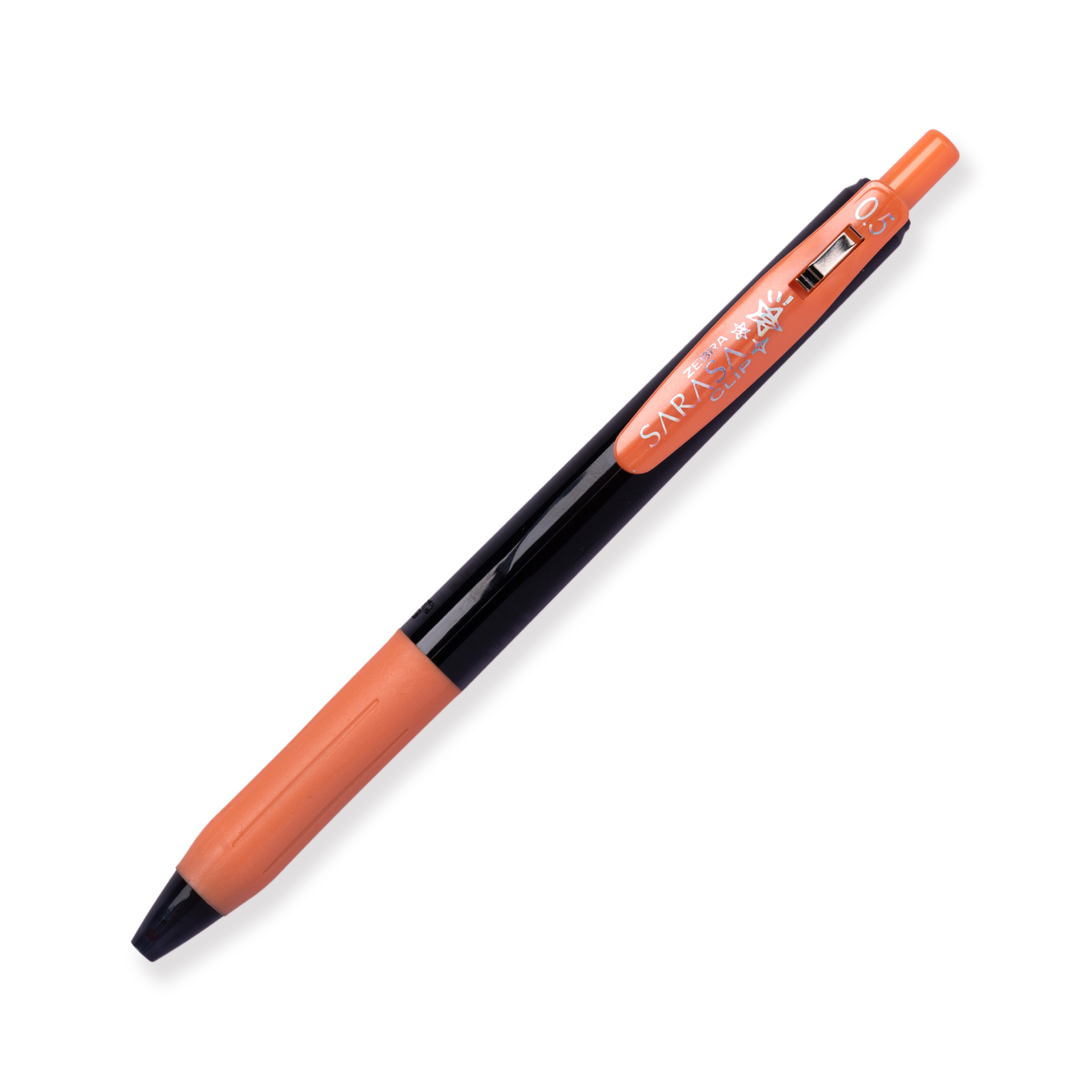 Zebra Sarasa Deco Shine Metallic Pen - 0.5mm -  Shiny Orange