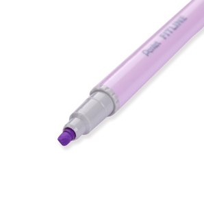 Pentel Fitline Double-Sided Highlighter - Chisel/Fine Tip - Pastel Violet