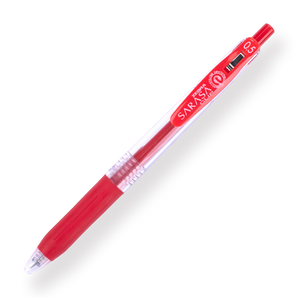 Zebra Sarasa Clip Gel Pen - 0.5 mm - Red - Stationery Pal