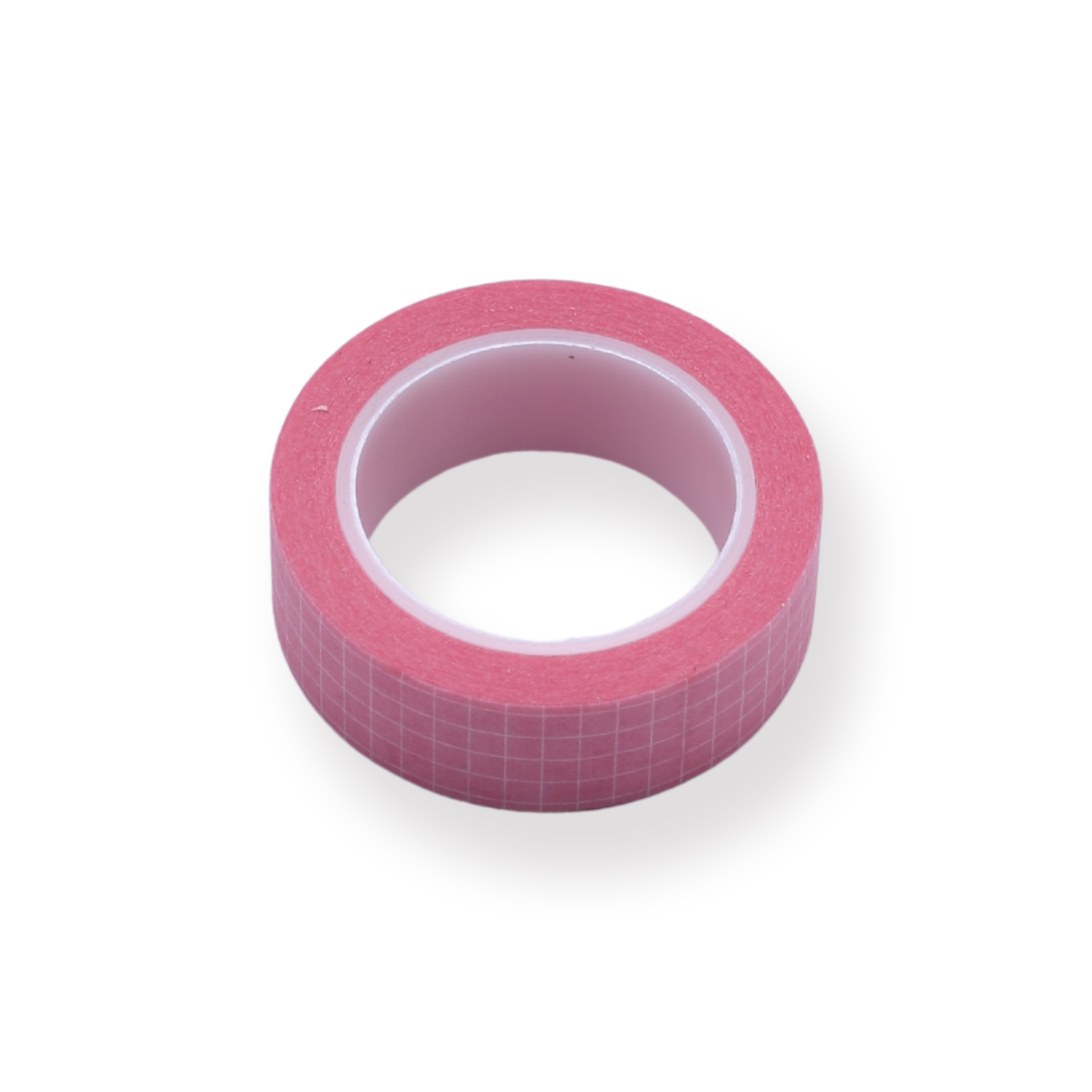 Solid Color Grid Washi Tape - Pink