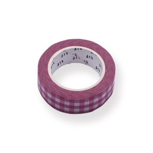 Gingham Washi Tape - Magenta