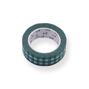 Gingham Washi Tape - Grün