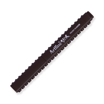 Shachihata Artline Stix Brush Marker - Dark Brown - Stationery Pal