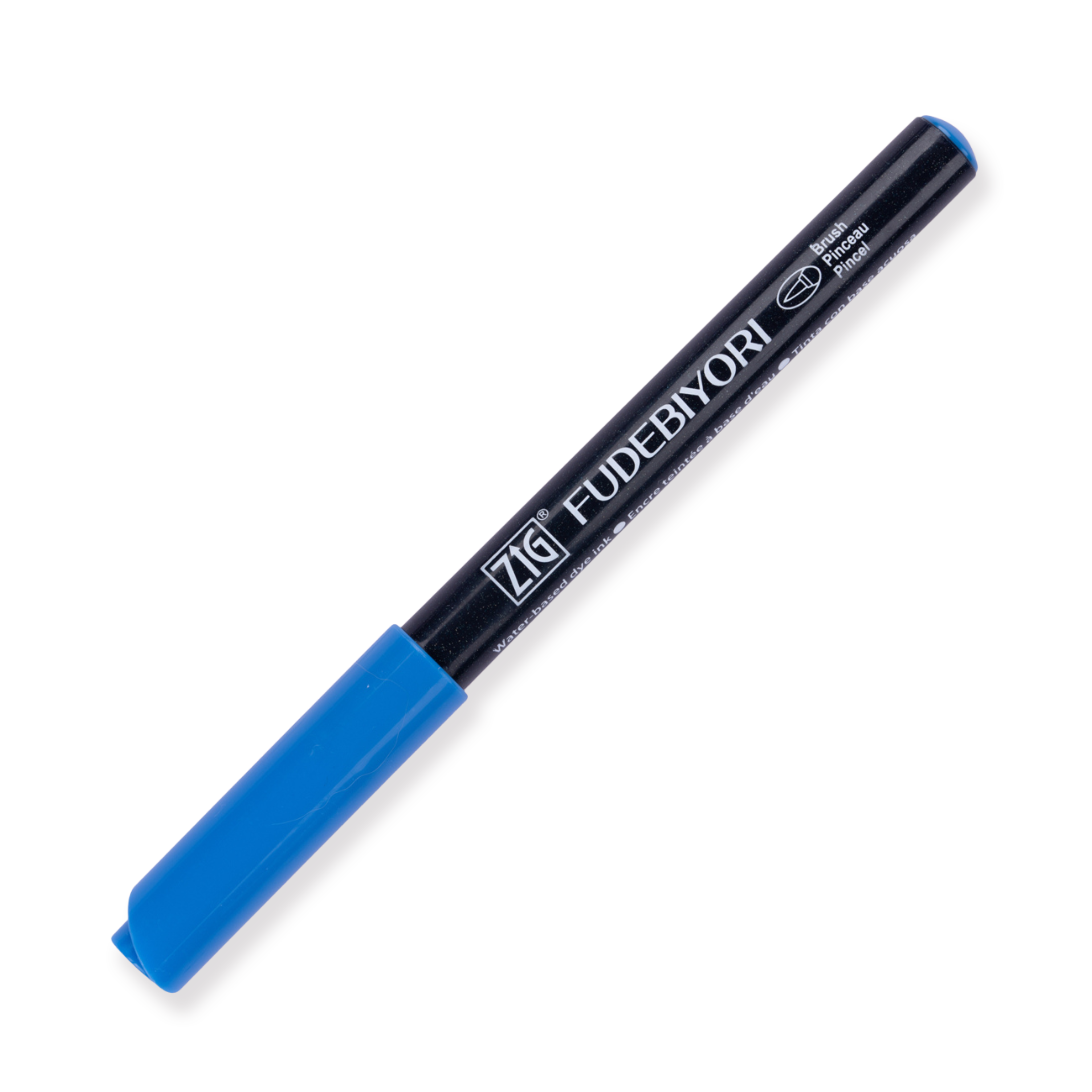 Kuretake Zig Fudebiyori Brush Pen - Azul opaco 034