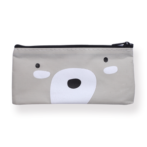 Emoji Pencil Case - Light Gray - Stationery Pal