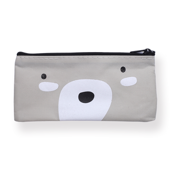 Emoji Pencil Case - Light Gray - Stationery Pal