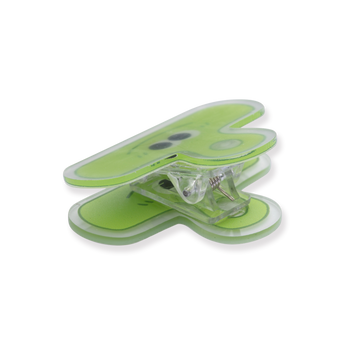 Acrylic Paper Clip - Green - Stationery Pal