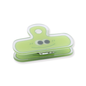 Acrylic Paper Clip - Green - Stationery Pal