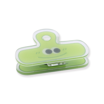 Acrylic Paper Clip - Green - Stationery Pal