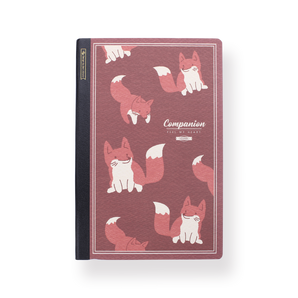 Animal  Grid Notebook - A5 - Fox - Stationery Pal