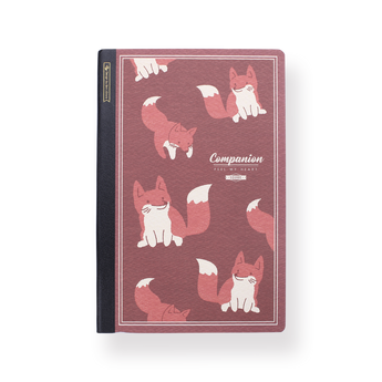 Animal  Grid Notebook - A5 - Fox - Stationery Pal