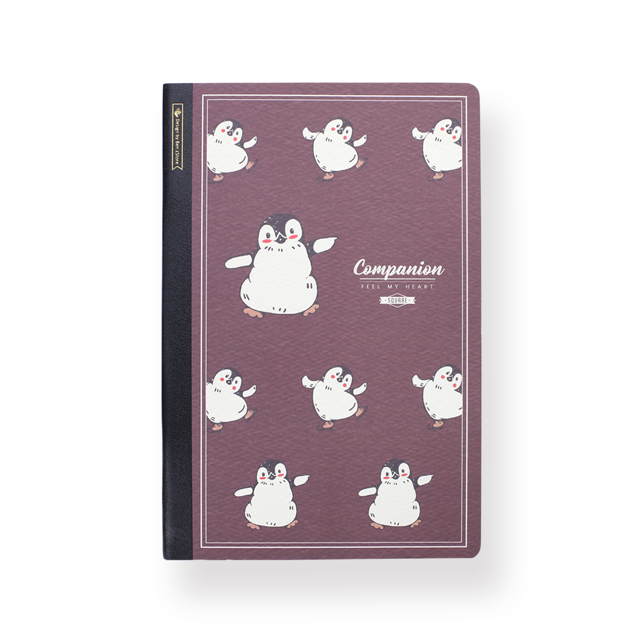 Animal  Grid Notebook - A5 - Penguin - Stationery Pal