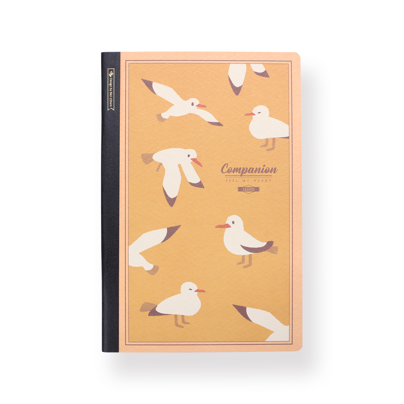 Animal  Grid Notebook - A5 - Seagull - Stationery Pal