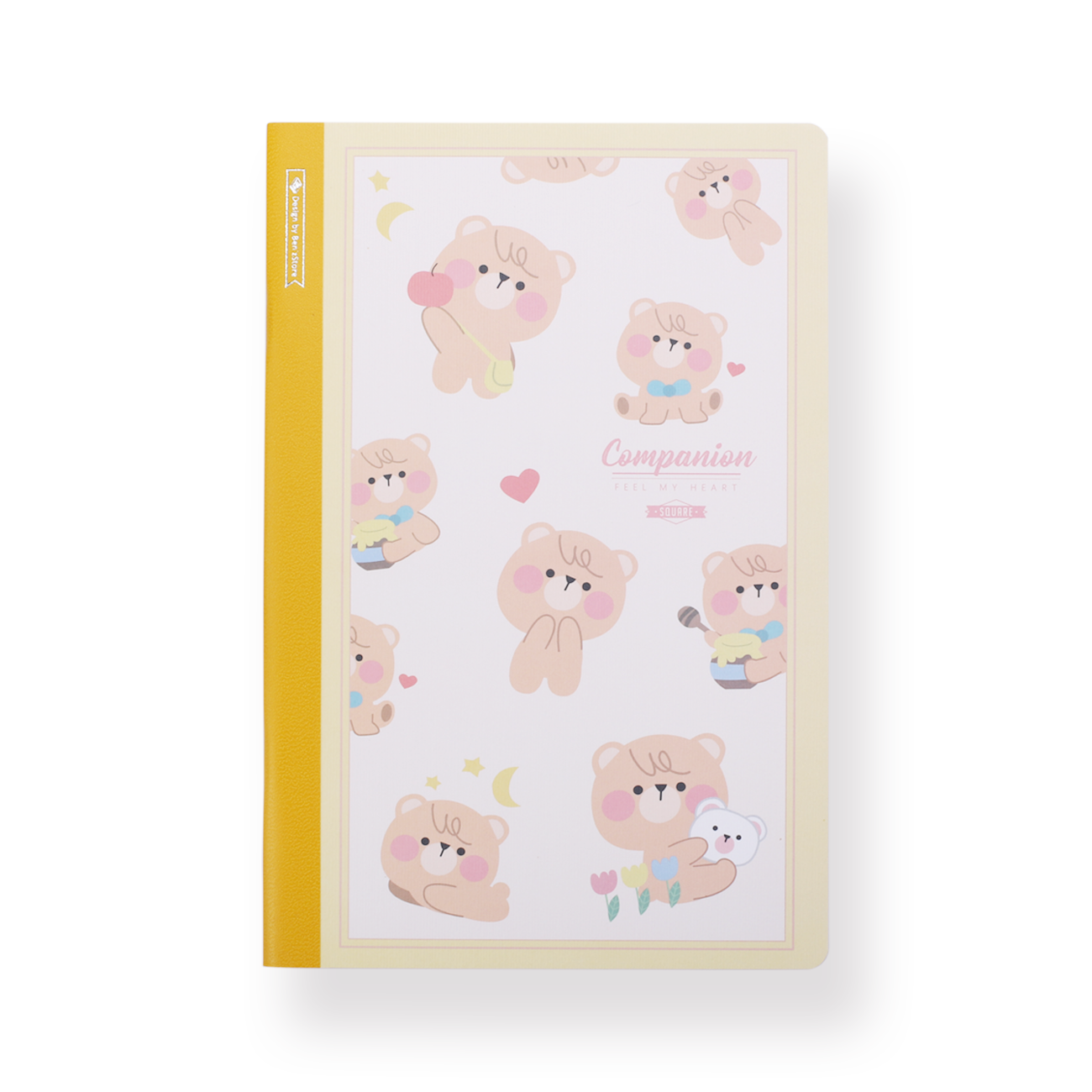 Animal Notebook - A5 - Grid - Bear - Stationery Pal