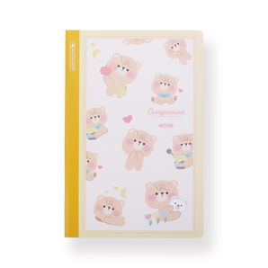 Animal Notebook - A5 - Grid - Bear - Stationery Pal