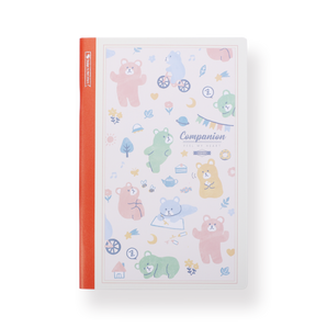 Animal Notebook - A5 - Grid - Color Bear - Stationery Pal