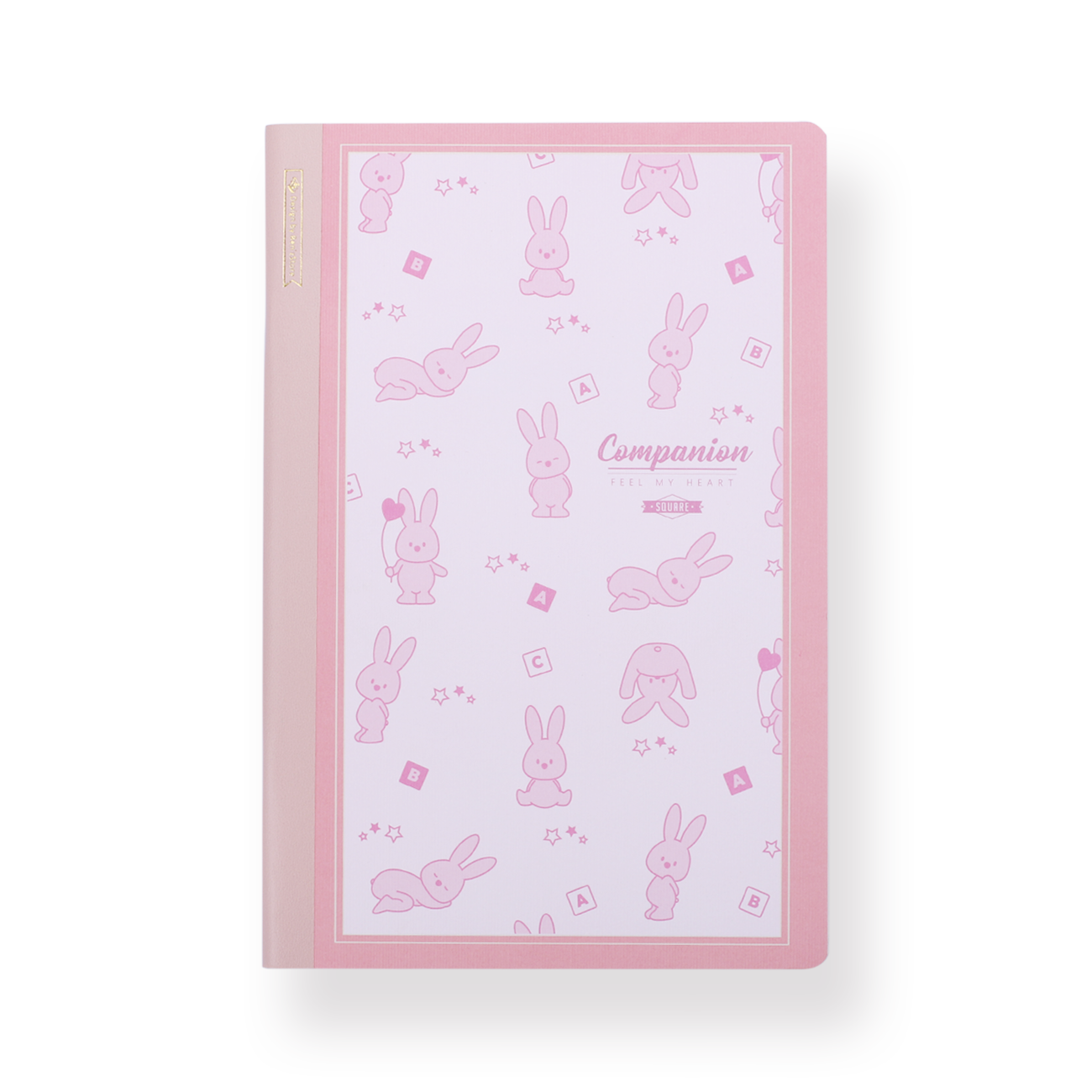 Animal Notebook - A5 - Grid - Pink Rabbit – Stationery Pal