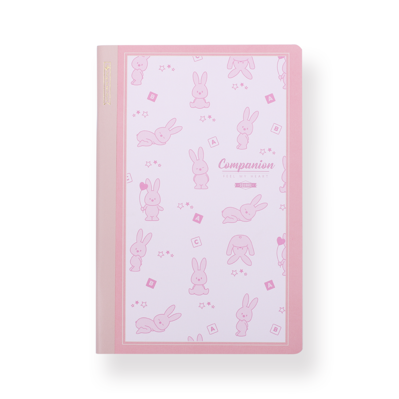 Animal Notebook - A5 - Grid - Pink Rabbit - Stationery Pal