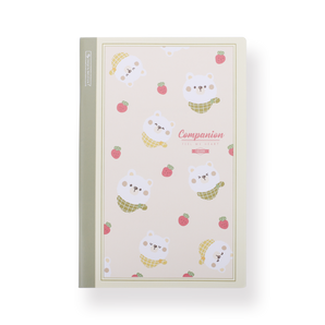 Animal Notebook - A5 - Grid - Strawberry Bear - Stationery Pal