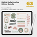 63 Digital Daily Routine Sticker Bundle - Stationery Pal