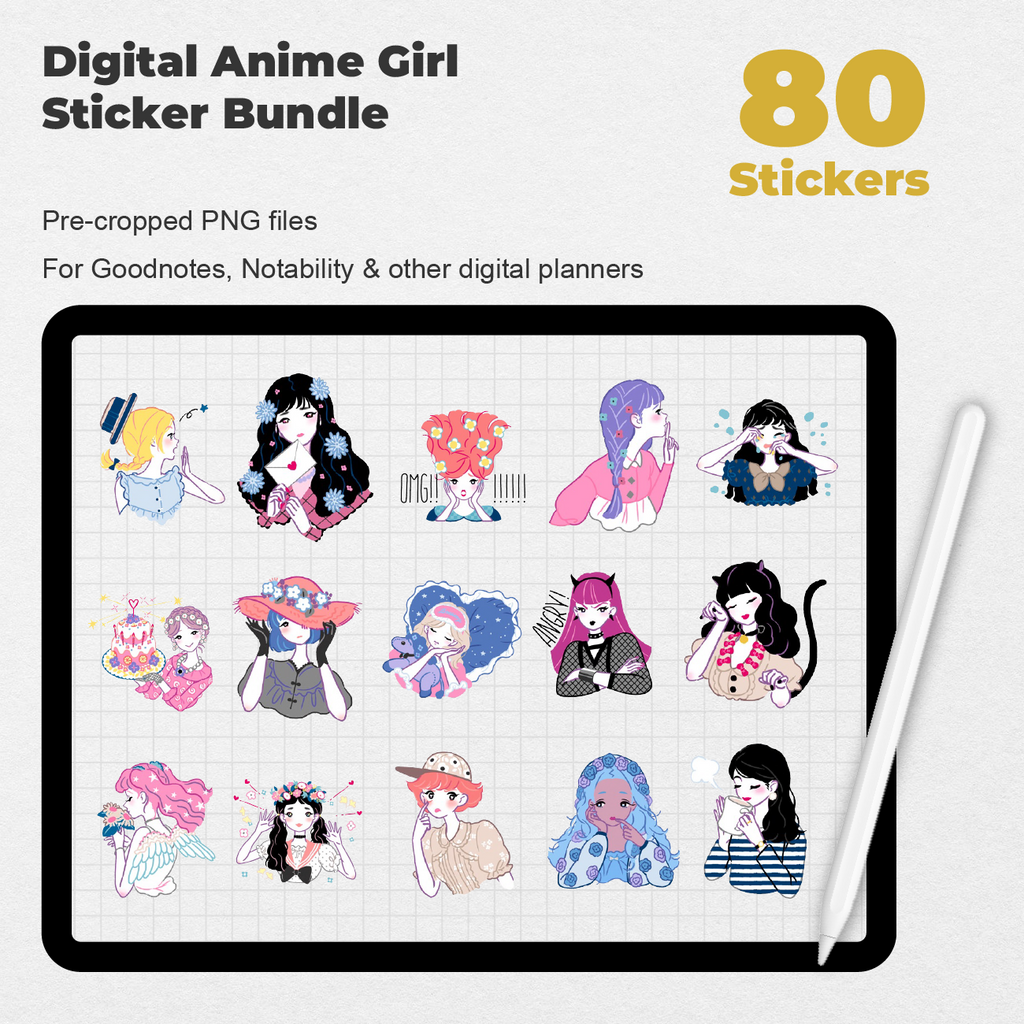 Anime Girls Pack, Characters