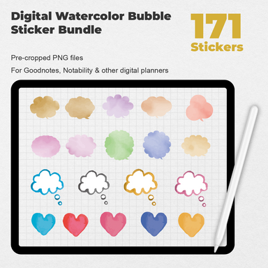 122 Digital Bullet Journal Doodle Divider Stickers — Stationery Pal