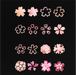 152 Digital Watercolor Pink Flower Sticker Bundle - Stationery Pal