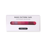 Basic Pattern Washi Tape - Rose Red - Set of 8 - Stationery Pal