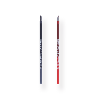 Zebra blen 4+S Ballpoint Multi Pen Refill Set - Black and Red  - 0.5mm - Stationery Pal