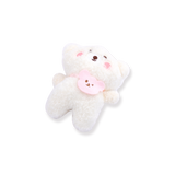 Blush Bear Keychain - White - Stationery Pal